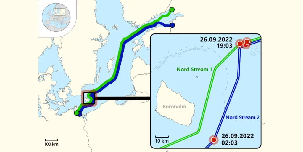 Nord Stream gas leck 2022